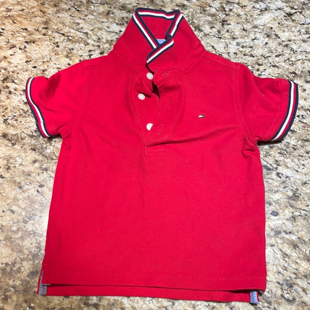 Mint collar Polo T Shirt.
